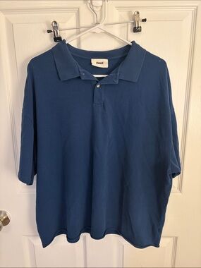 Elwood Men's Short-Sleeve Polo in Navy Blue